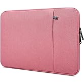 14 Inch Laptop Sleeve Case Women Girls for DELL XPS 15, Latitude 5420 7420, Inspiron 14, Lenovo Flex 5, HP 14 Laptop, Razer Blade 15, Laptop Cover 14 inch Water Resistant Computer Bag -Pink