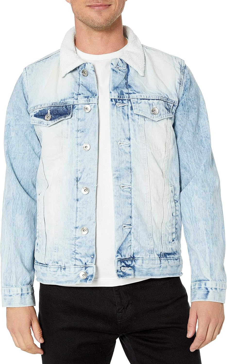 Southpole mens Premium Fashion Denim Jacket: Clothing