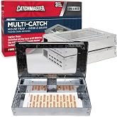 Catchmaster Multi-Catch Mouse Trap 3pk, Live Catch Metal Mouse Trap Box | Multi Catch Live Mouse Traps Indoor, Metal Mouse Trap Box, Used By The Pros, Replaceable Glue Board Included