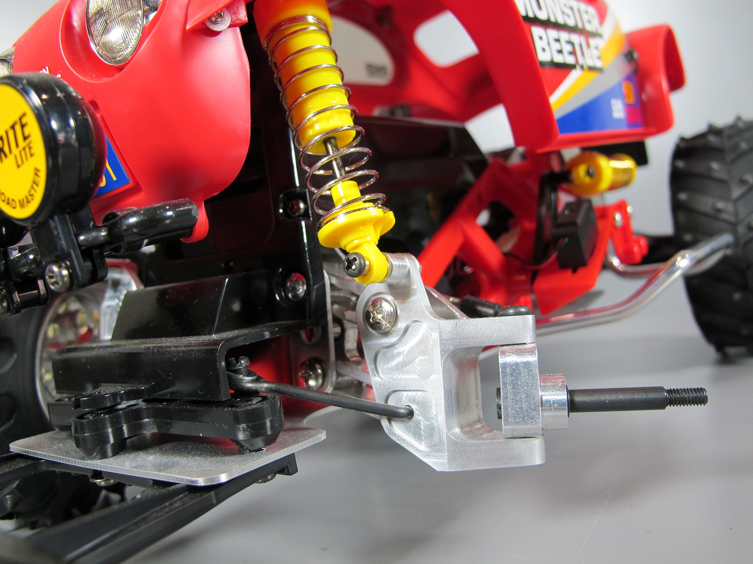 Rctruckfactory Aluminium Front Knuckle+ Upright + Arm Set Tamiya 1/10 Monster Beetle Blackfoot