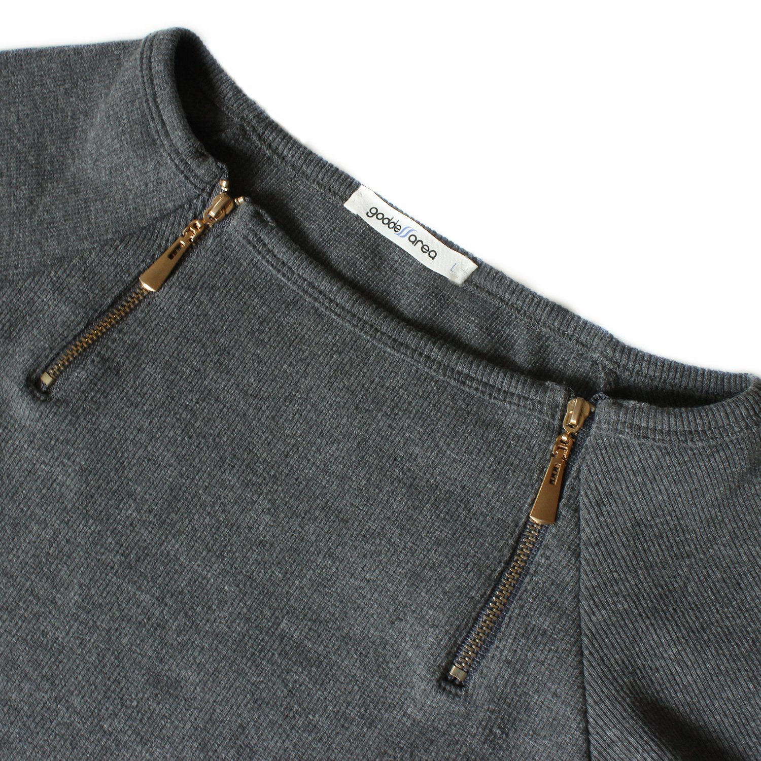 Goddess Area Women\'s Classic Slim Fit Long Sleeve Bodycon Midi Pencil Sweater Dress (A3, Grey3)