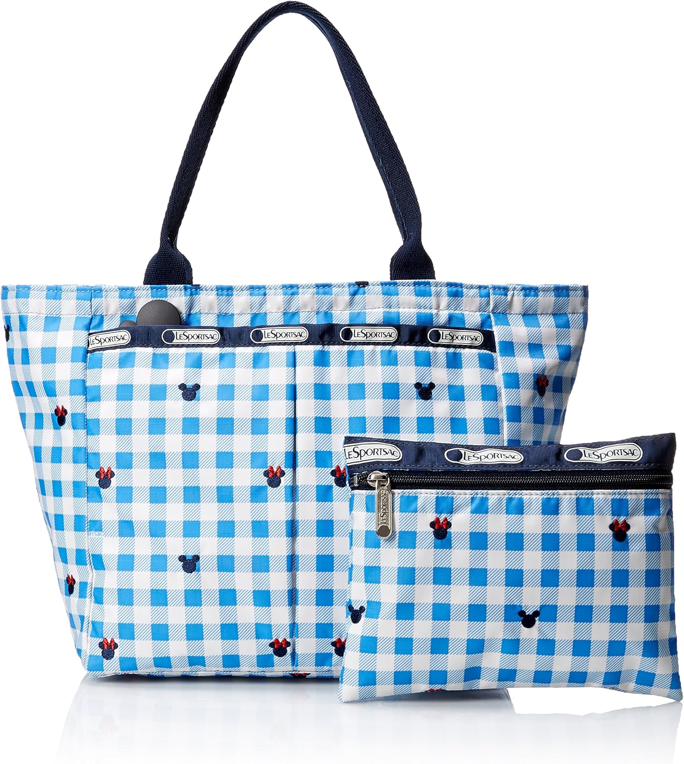 Amazon 日本未入荷 レスポxディズニー限定 コラボ チェックス アンド ボウズ スモールエブリガールトート 7470 Lesportsac レスポートサック トートバッグ