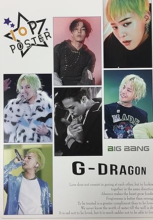 Amazon Com K Pop Bigbang G Dragon Photo Poster 10 Pieces Gd Posters Prints