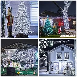JMEXSUSS 2 Pack Solar Christmas Lights Outdoor