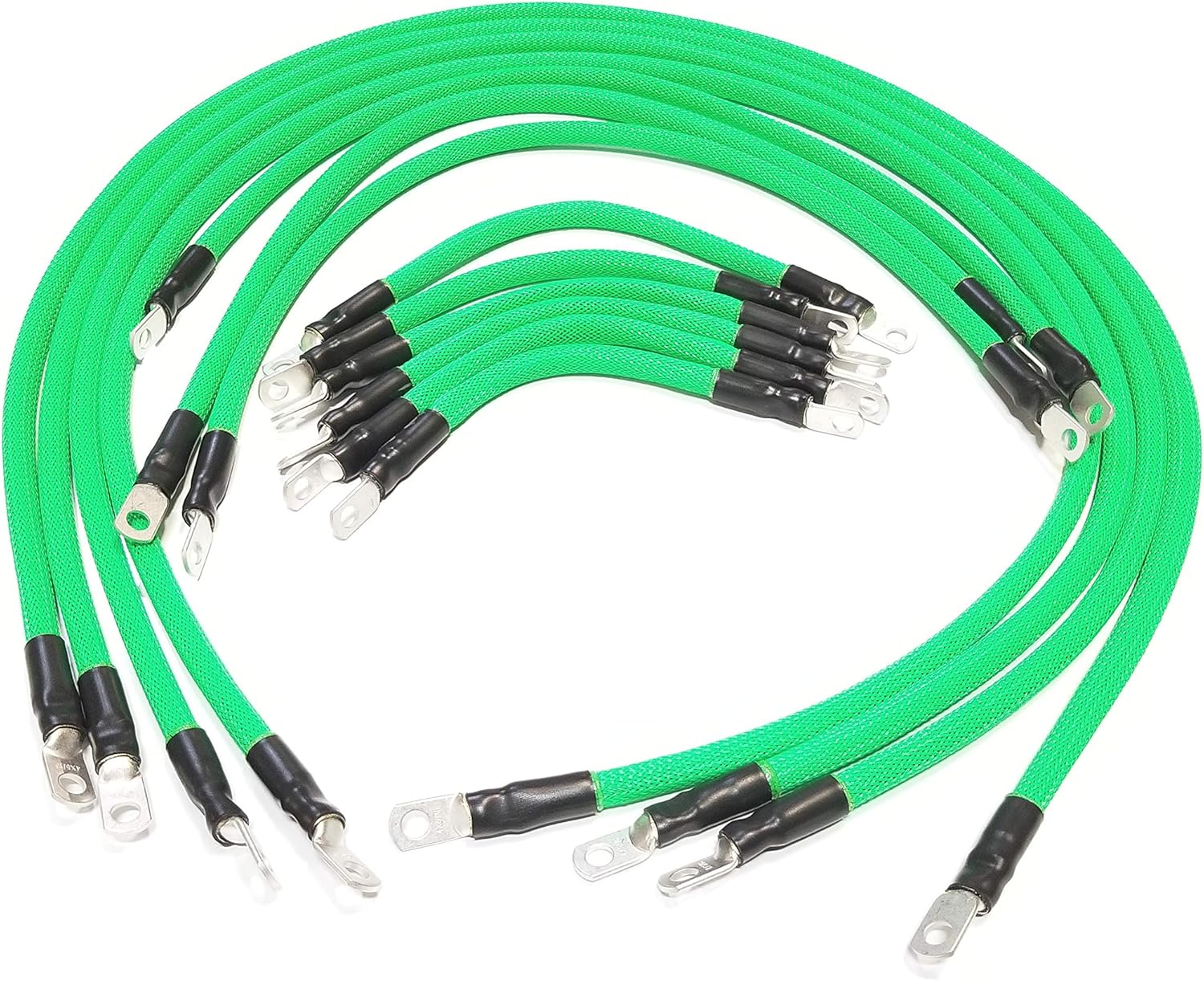 AC DC WIRE AND SUPPLY 2 Gauge E Z GO TxT Golf Cart Battery Cables 13 Pc Set Braided Color Set