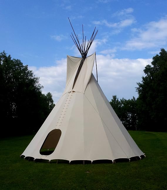 Tente Pyramide Camping 3 Saisons En Toile De Coton - Pour 2-3 Personnes - Toile Imperméable