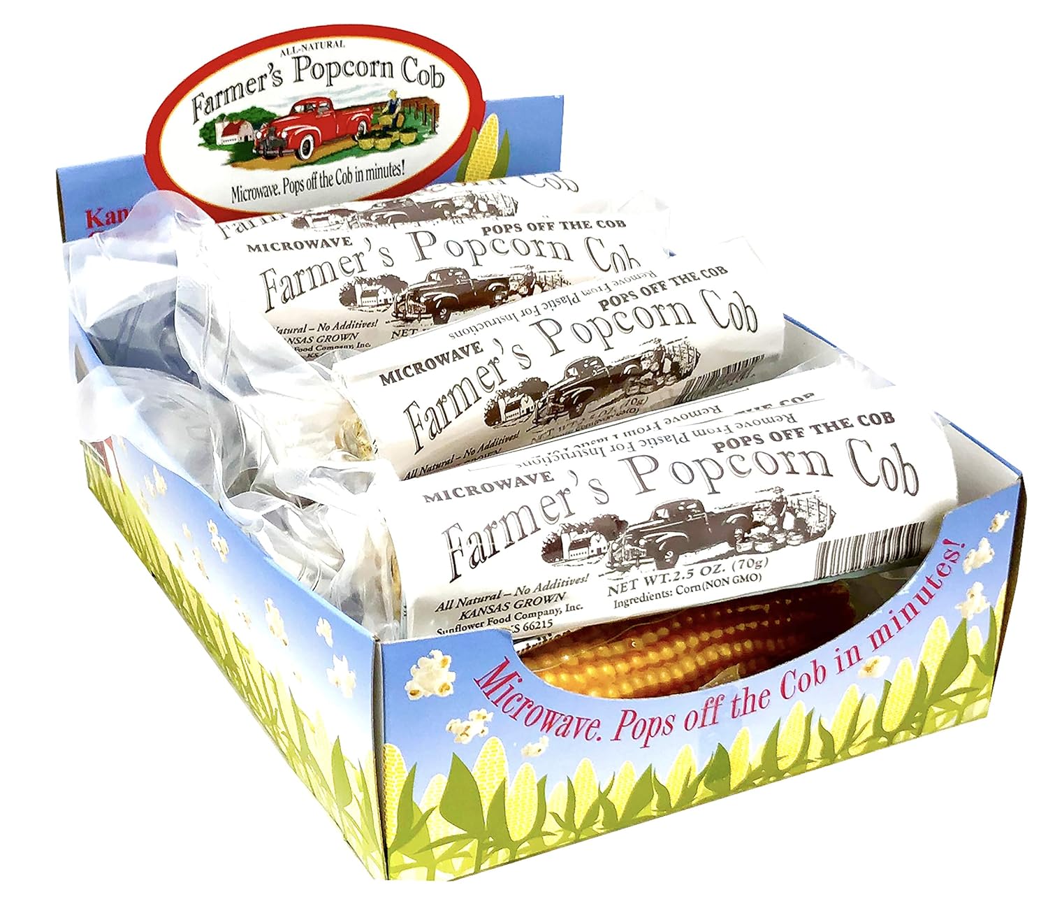 Farmers Popcorn Cob Microwave Popcorn That Pops Off the