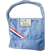 Vaulted Skulls &amp; Co Mail Carrier Bag | Postman Carrier Bag | Post Man Carriers Bags Costume Accessory | Cross Body | Red, White &amp; Blue | Small Size, 11" X 10"