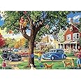 500 Piece Puzzle for Adults, Dog Jigsaw Puzzle, Spring Park Jigsaw Puzzles 500 Pieces Birthday Party for Family Kids and Adults, Funny Puzzle, Fun and Challenging Family Games 20.5×15 in
