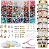 Xyliise Natürliche Perlen Set for Adults Bracelet Making Kit Beads for Bracelets Jewelry Making Kit DIY Crystal Tree Tree of Life DIY Jewelry Necklace Earrings