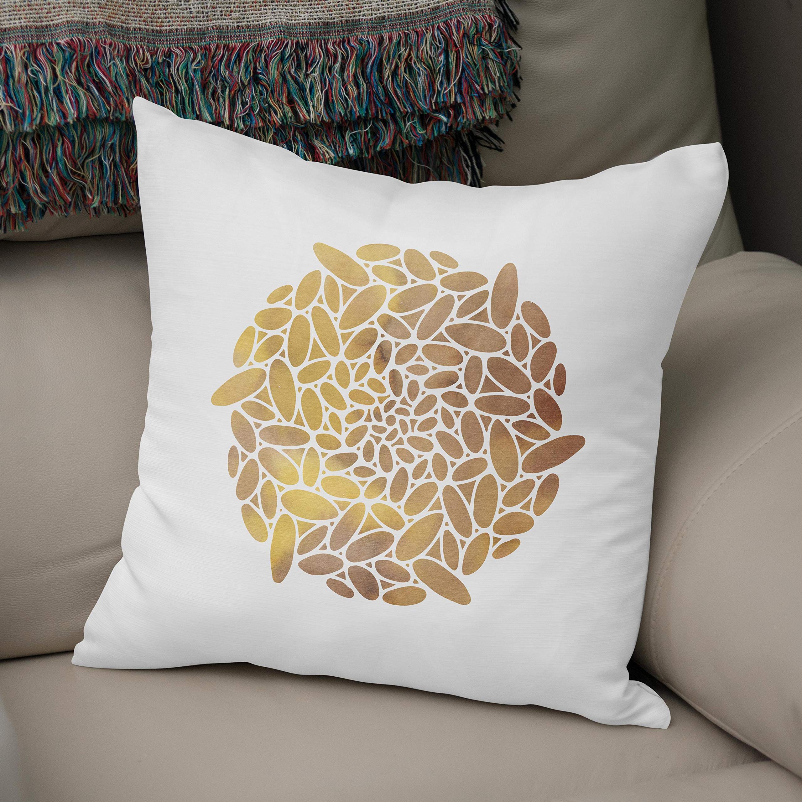 Bonamaison, Decorative Cushion Cover - 50% Cotton 50% Polyester - 43x43cm - Designed and Manufactured in Turkey