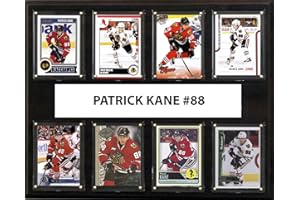 C&I COLLECTABLES NHL Chicago Blackhawks Men's Patrick Kane 8-Card Plaque, Brown
