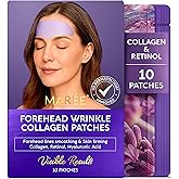 MAREE Forehead Wrinkle Patches – Collagen Wrinkle Patches with Retinol & Hyaluronic Acid for Face Lift – Fine Lines Deep Forehead Wrinkles Treatment Remover – Face Tape for Wrinkles Between Eyebrows