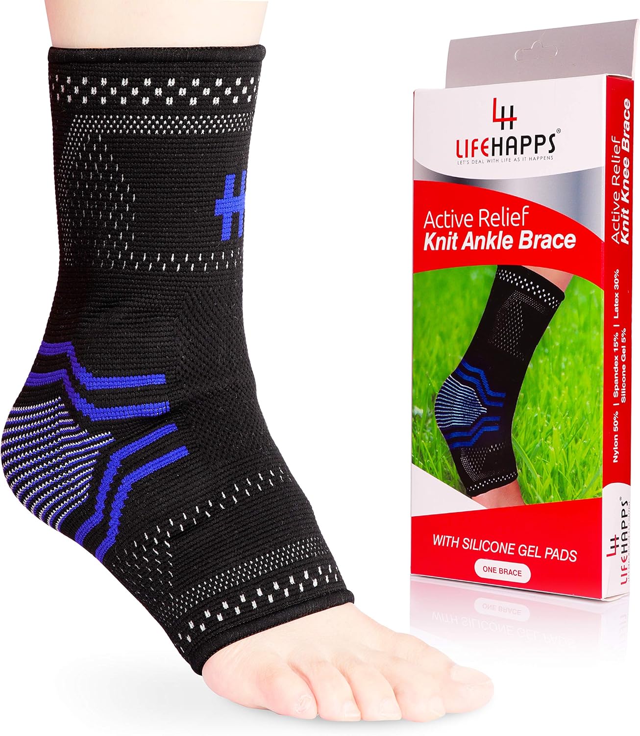 Easy to Wear Ankle Gel Support Sleeve for Improved Circulation Ankle