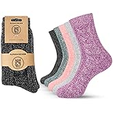 Jeasona Alpaca Wool Socks Women Hiking Socks Warm Winter Thick Gifts for Women Mom