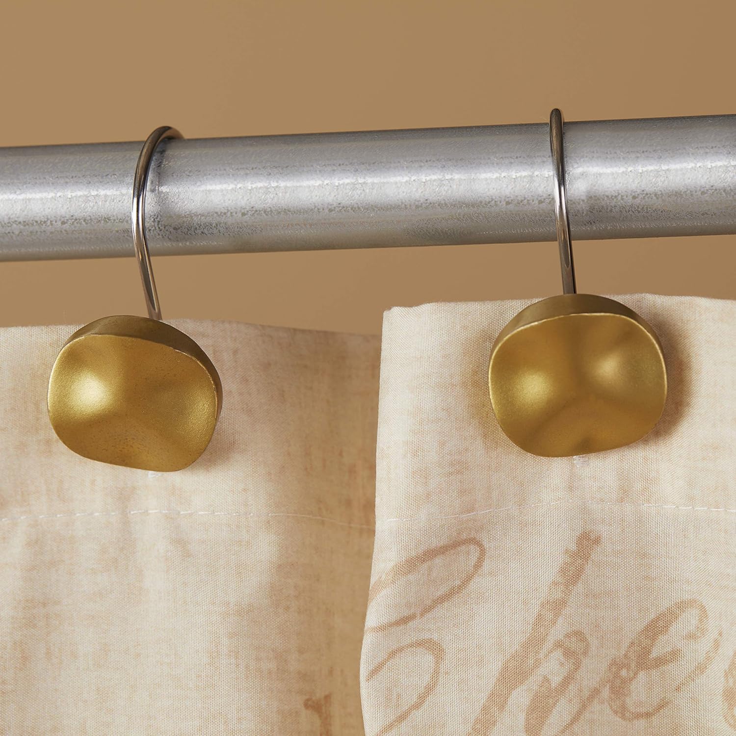 SKL Home by Saturday Knight Ltd. Sparkle Shower Curtain Hooks, Gold: Home & Kitchen