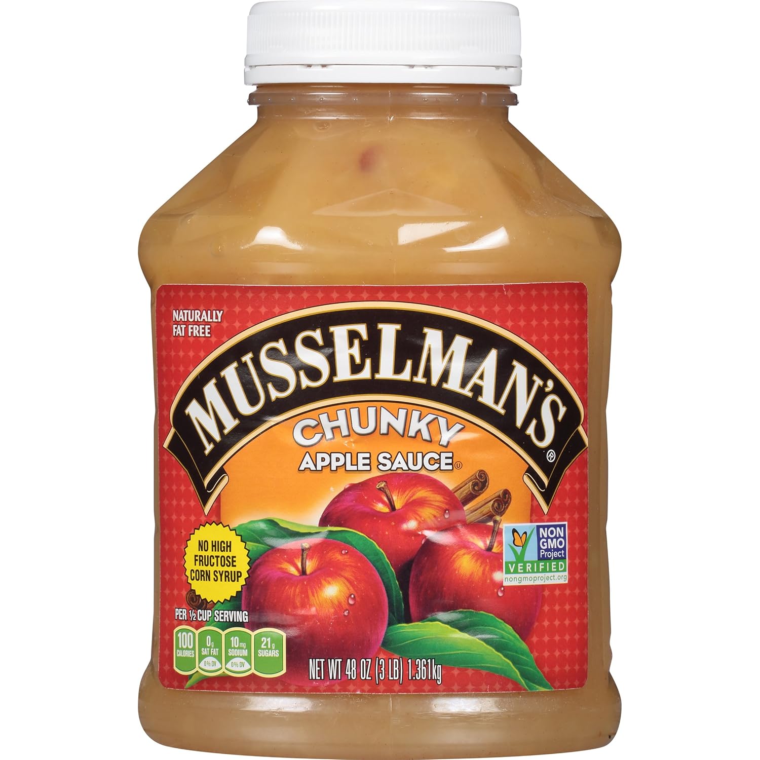 Musselman's Chunky Apple Sauce, 48 Ounce (Pack of 8)