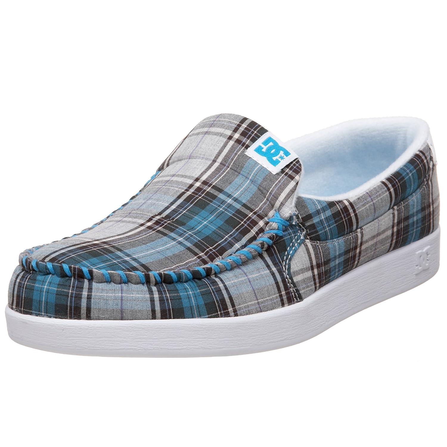 dc villain shoes plaid