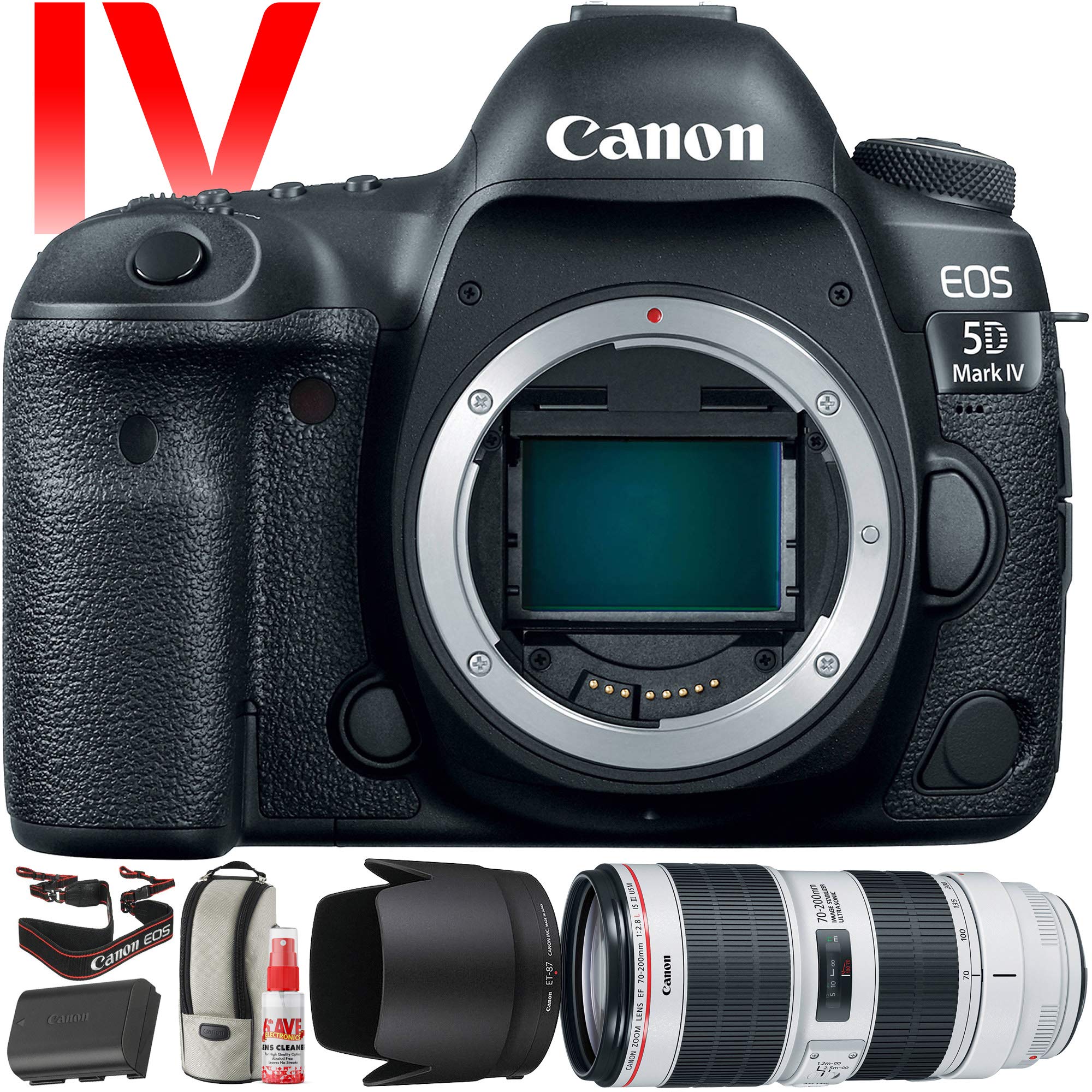 Canon EOS 5D Mark IV DSLR Camera +70-200mm f/2.8L Lens (Intl Model