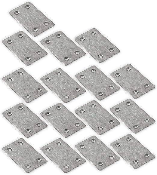 Amazon Com Webi Flat Straight Brace Brackets 16 Pcs 2 3 Heavy
