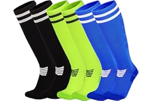 YMYDYFC Kids Soccer Socks Toddler Soccer Socks Boys Girls Athletic Socks Youth Knee High Socks 4-12Years