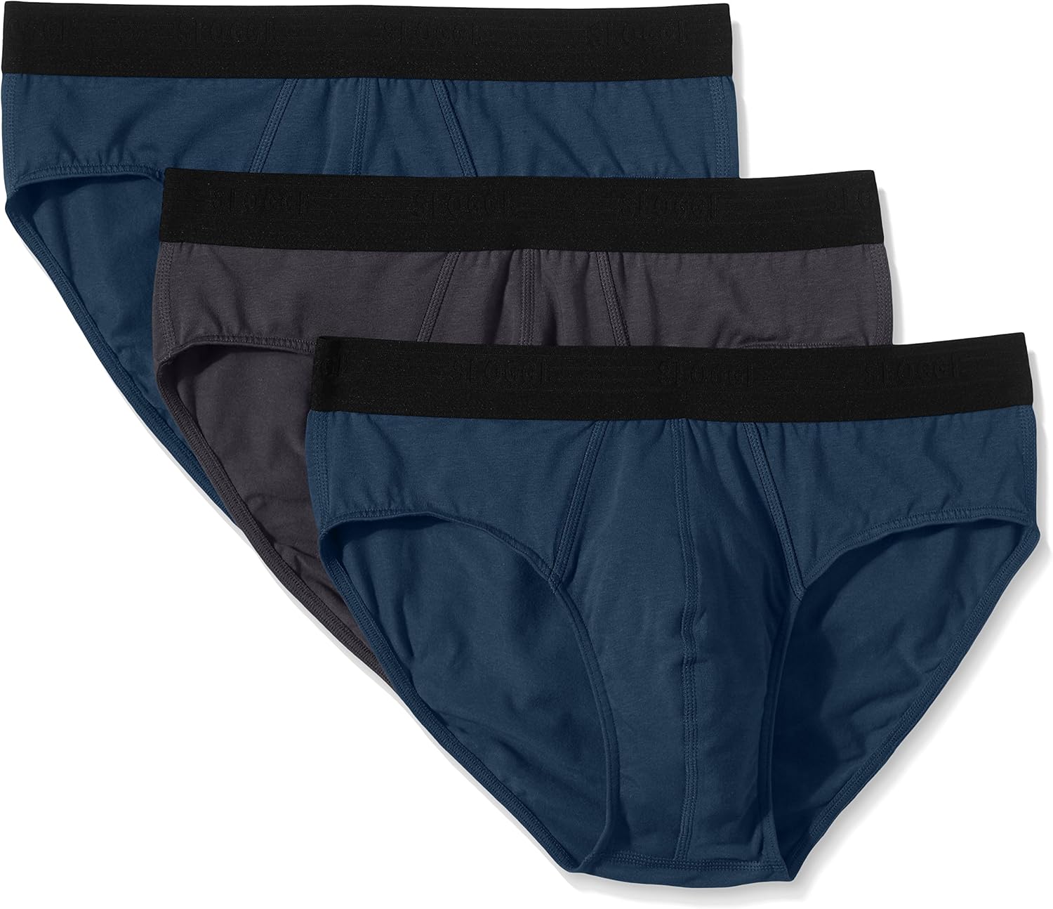 Sloggi Men's Travel Midi 3 Pack Boxer Briefs, Blue (Blue/Dark
