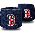 Franklin Sports MLB Team Licensed Baseball Wristbands - MLB Team Logo Sweat Wristbands - Great for Costumes + Uniforms - Pair