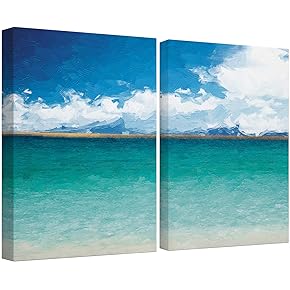SIGNWIN Canvas Wall Art Clear Blue Sky Over...