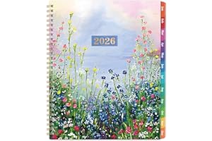 URNEEDS 2026 Planner - 2026 Planner Weekly and Monthly, Jan. 2026 - Dec. 2026, 9.7" x 11" with Tabs, Thick Paper, Strong Twin-Wire Binding, Calendar Planner 2026