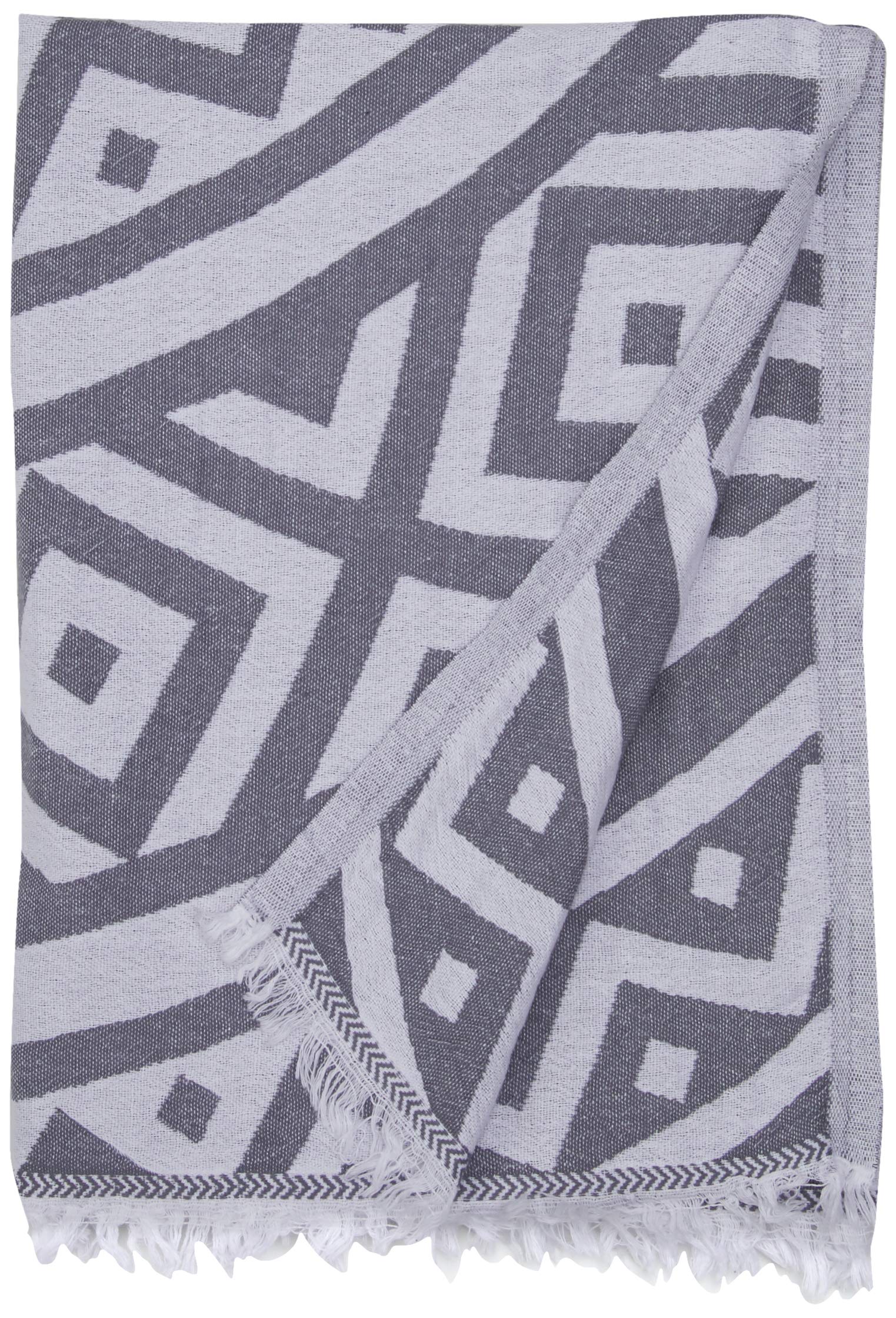 Bersuse 100% Cotton - Venice Turkish Towel - Silver Grey