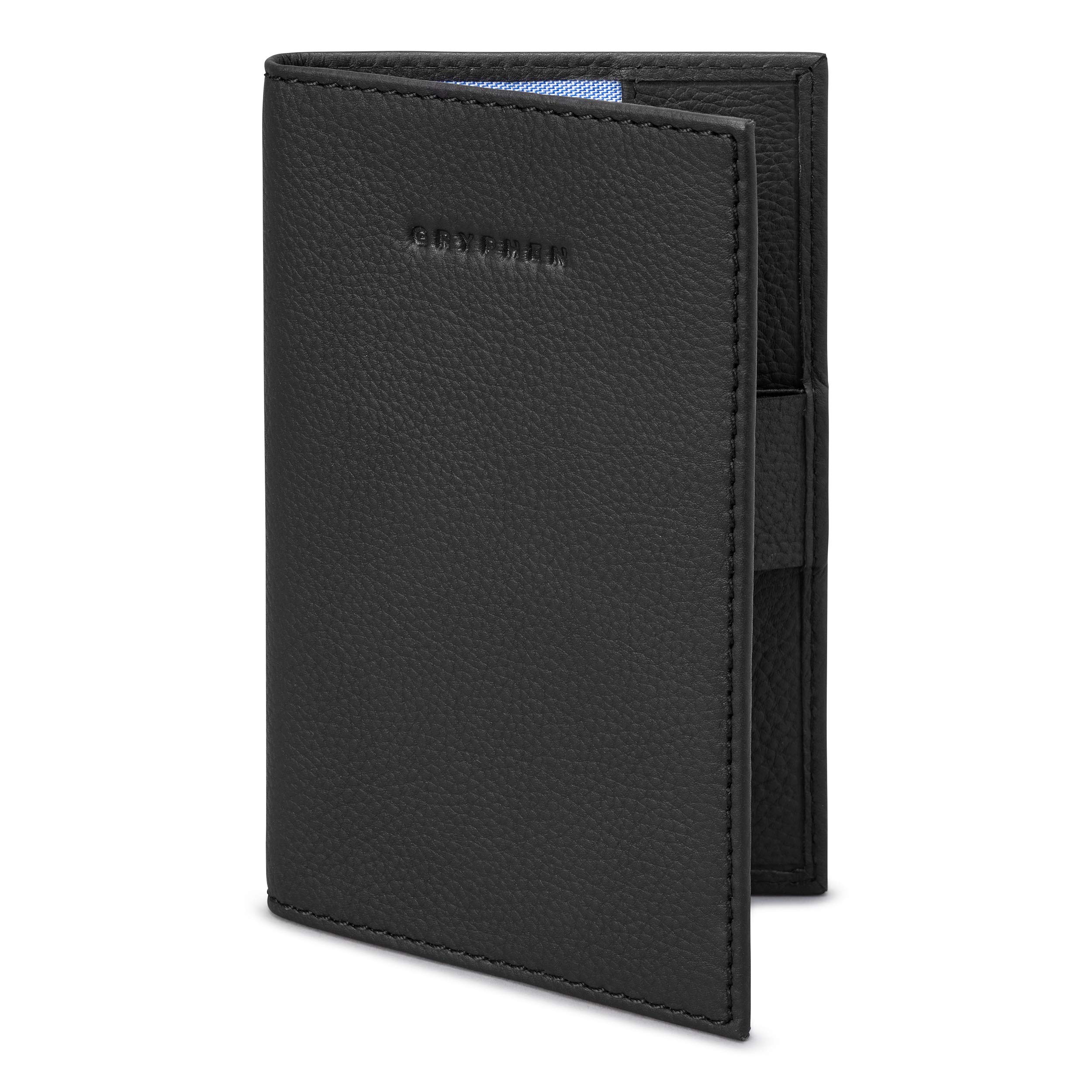 Gryphen Hoxton Leather Golf Scorecard Holder with Pen Loop (Black) — image 1