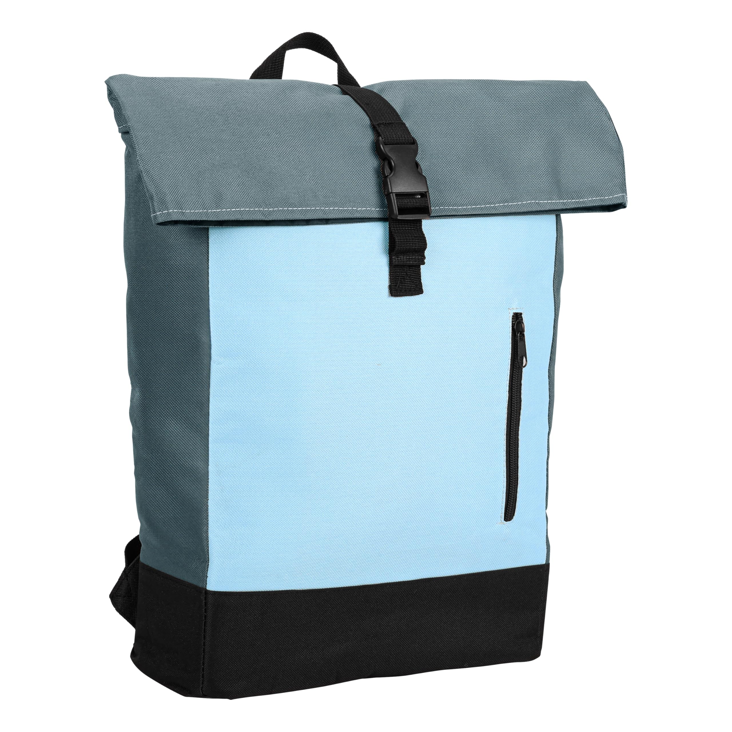 BELLE VOUS Green Bicycle Rear Pannier Rack Bag - 17L Waterproof Backpack for Bike Back Seat - Cycling Trunk & Shoulder Carrier Bag for Luggage/Storage