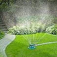 GOLDFLOWER Garden Sprinkler, Adjustable 360 Degree Rotation Lawn Sprinkler, Large Area Coverage, Multipurpose Yard Sprinklers