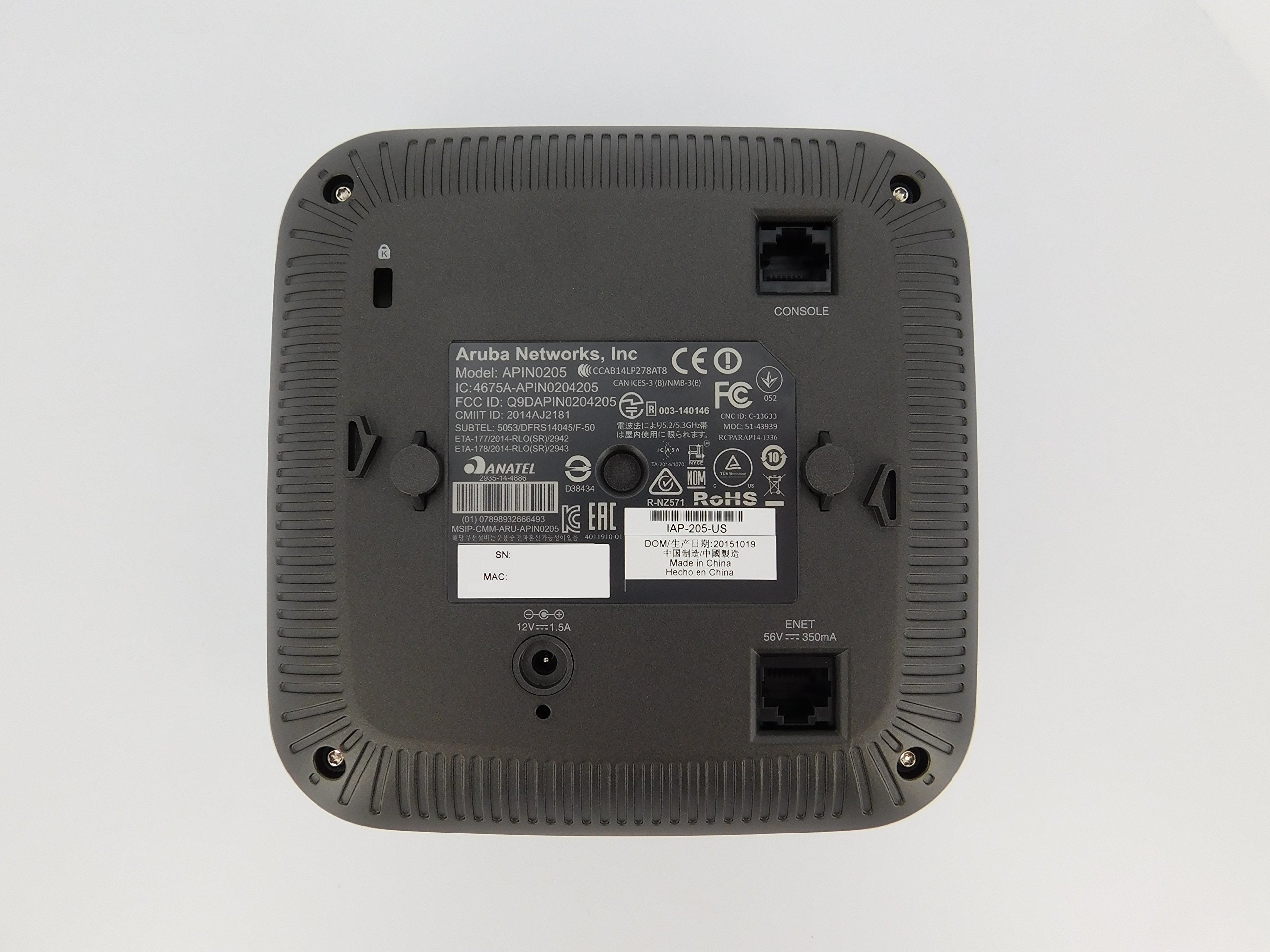 Aruba Wireless Network Access Point, 802.11ac, Instant Model (IAP205