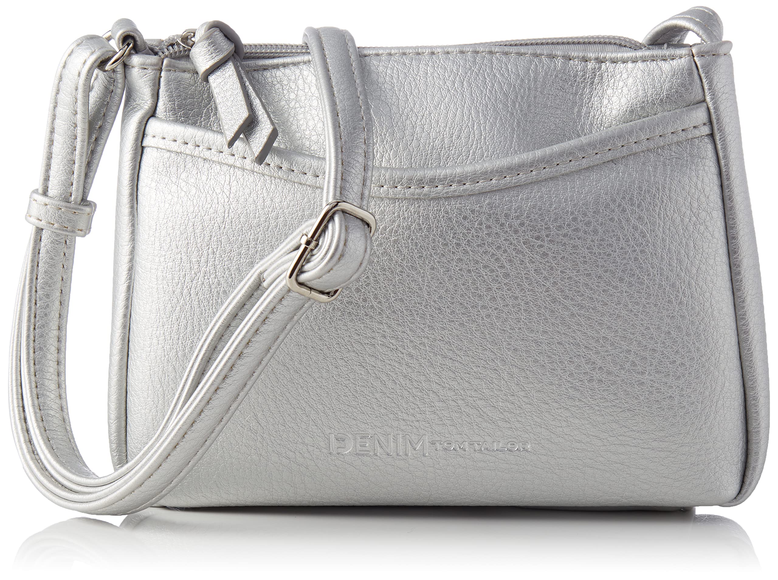 TOM TAILOR Women's Cilia Shoulder Bag, Silver, S