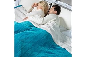 WOOMER Electric Heated Throw Blanket, Soft Flannel Fast Heating Blanket with Multi-Color Option, Queen Size 84"x 90", 10 Heating Levels & 0.5-12H Auto Off, Over-Heat Protection