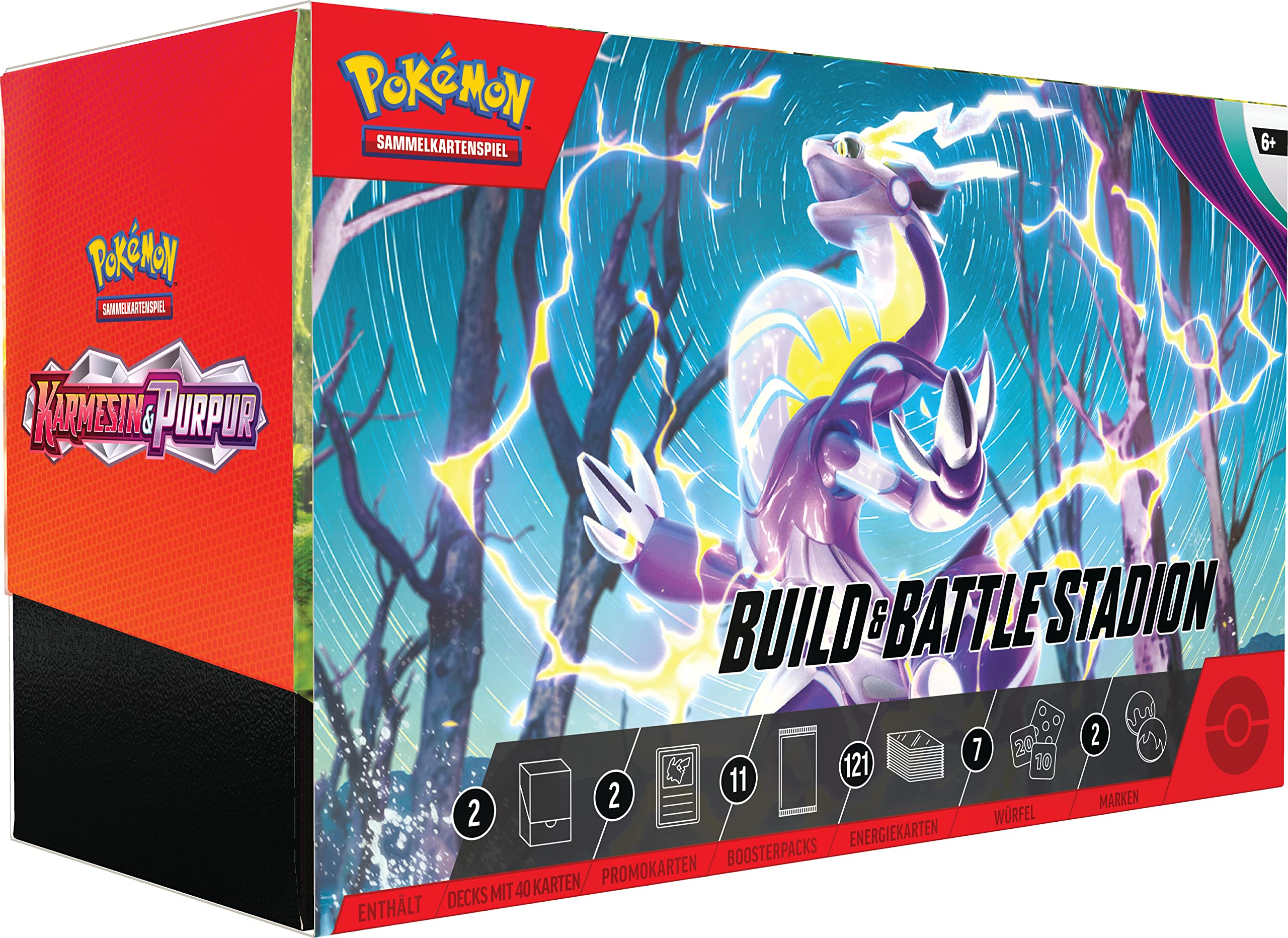 Pokémon - Trading Card Game: Build & Battle Stadium Crimson & Purple (2 Decks, 11 Booster Packs & More)