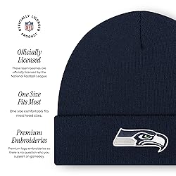 FOCO Men's Seattle Seahawks NFL Logo Basic Beanie