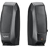 Logitech S-120 2-Piece 2 Channel Multimedia Speaker System w/Headphone Jack (Black)
