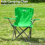Trail Outdoor Leisure Eagle Kids Camping Chair Green 2-6Years Lightweight view 2