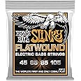 Ernie Ball Hybrid Slinky Flatwound Bass Guitar Strings, 45-105 Gauge (P02813)