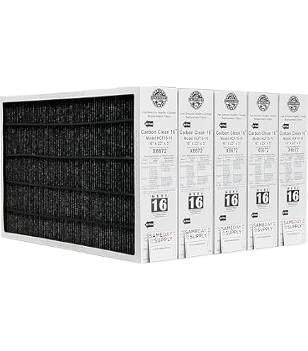 Lennox X6672 16x25x5 Furnace Filter, Lennox Healthy Climate Carbon
