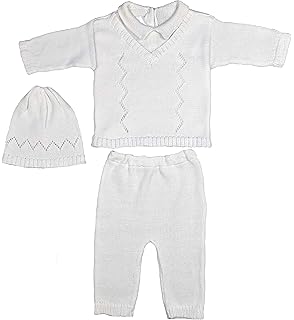 knit baptism outfit boy