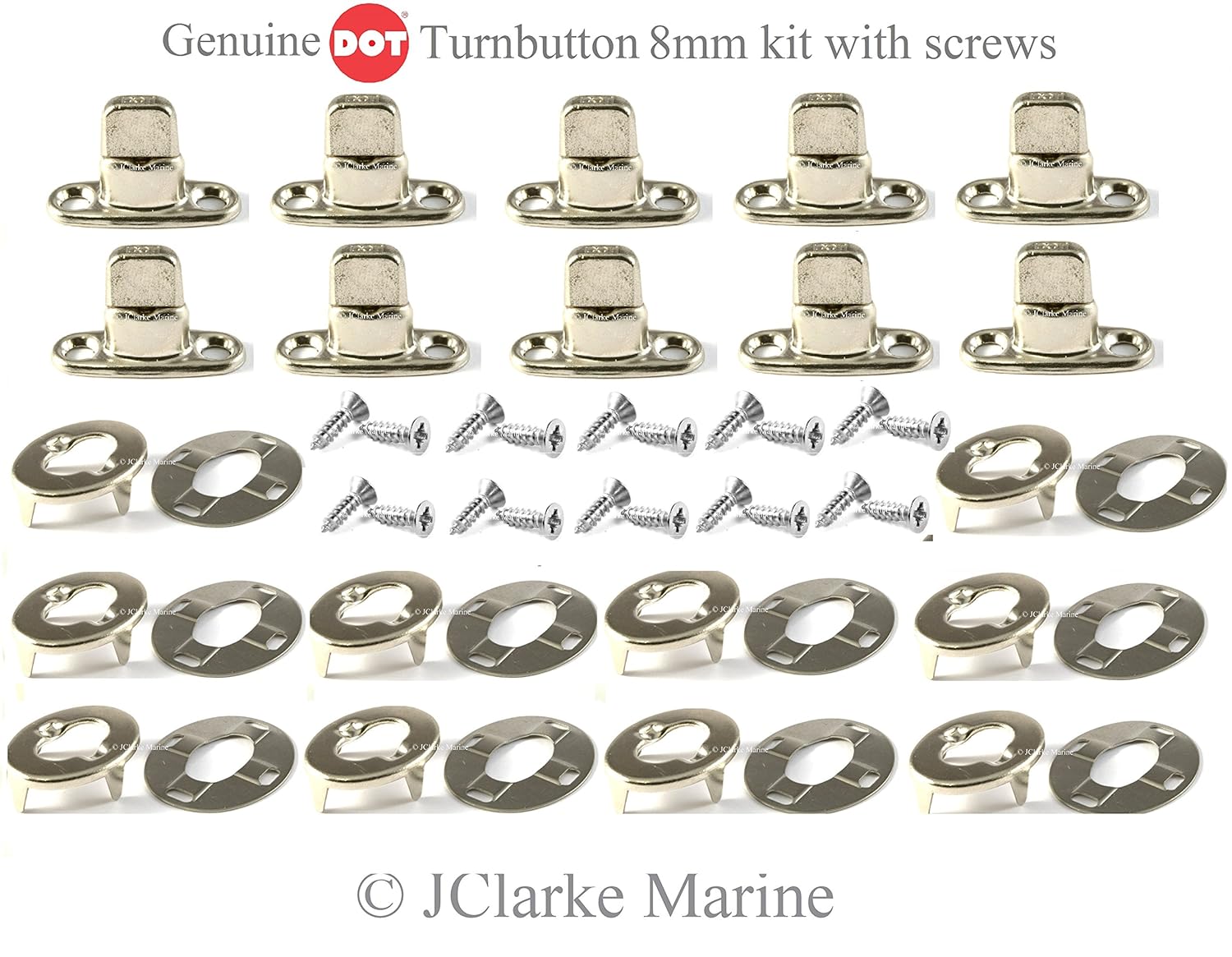 10x Genuine DOT Boat Cover Canopy Fastener Stainless Steel Snap Fitting