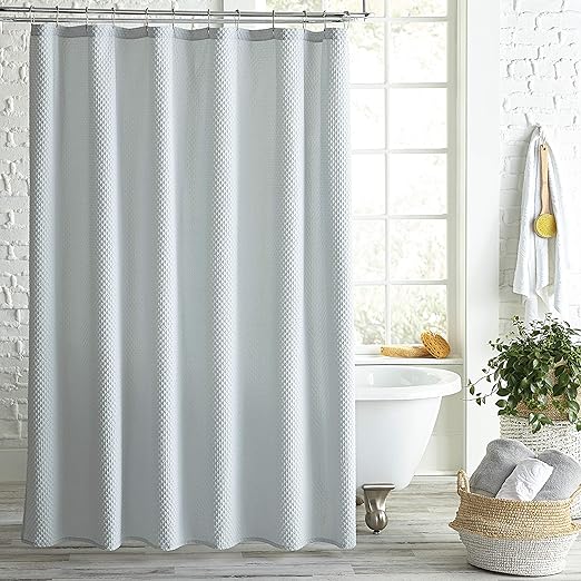 Amazon Com Peri Home Pebble Solid Fabric Shower Curtain 72 X 72