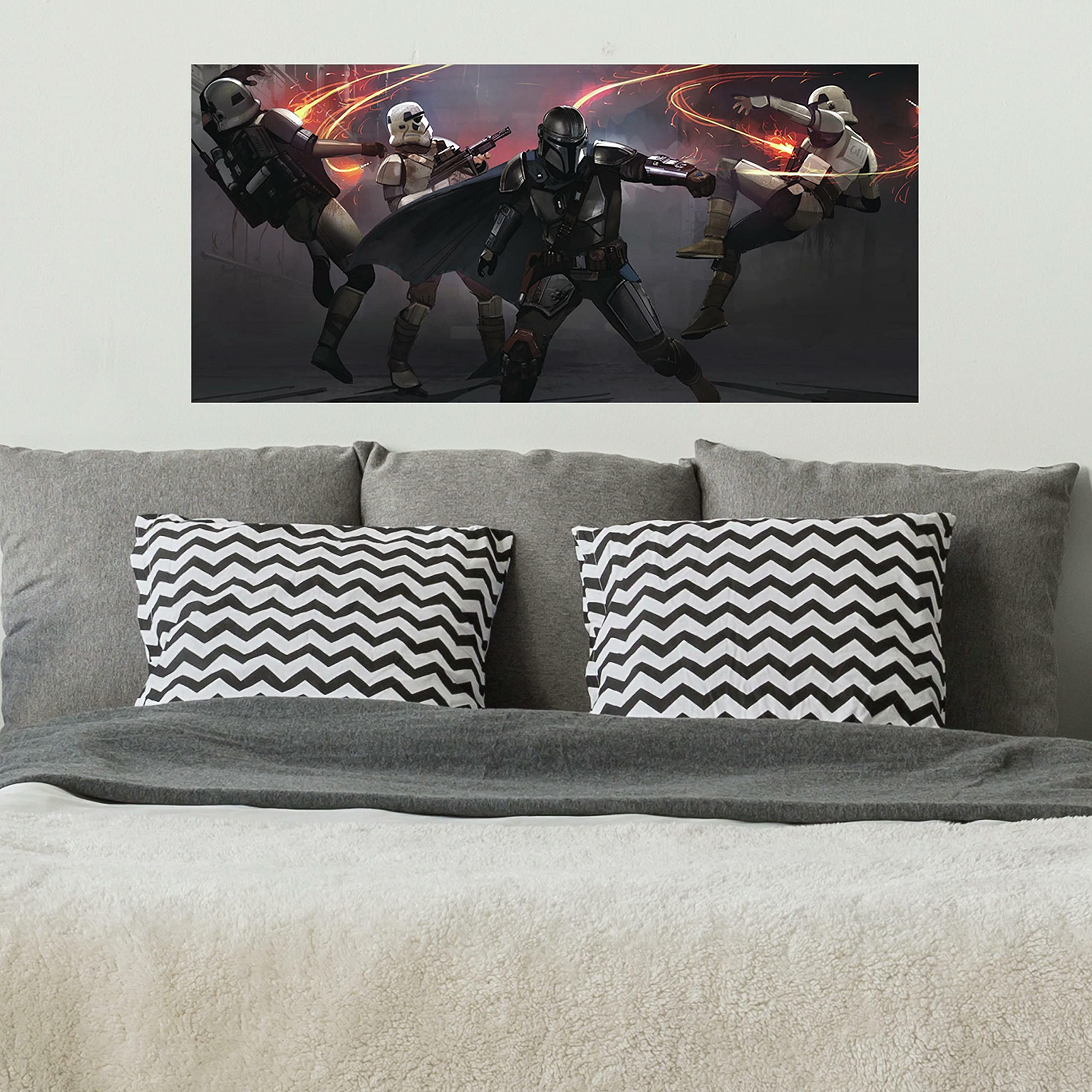 RoomMates RMK4767GM The Mandalorian Peel and Stick Wall Decal Graphic