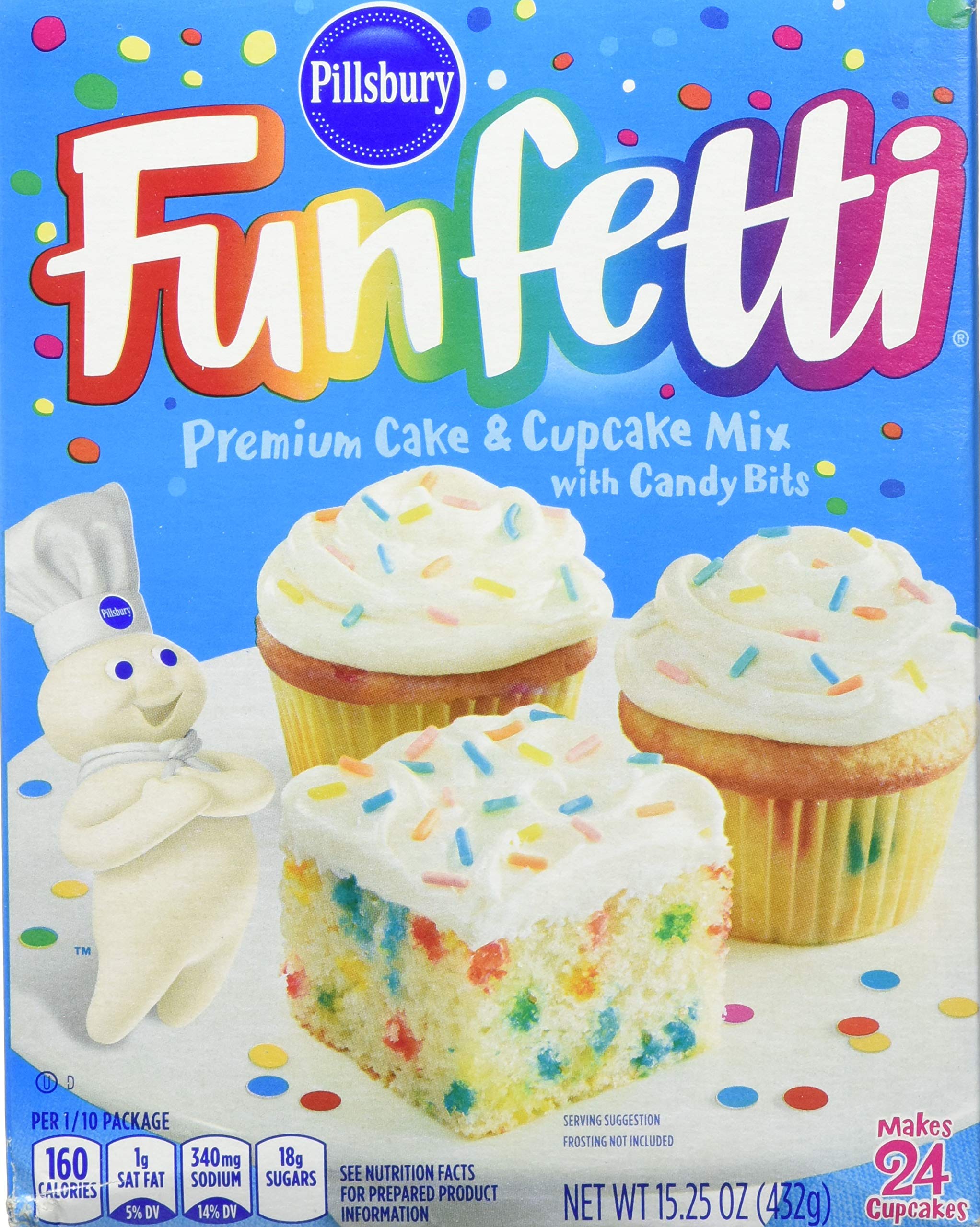 Pillsbury Funfetti Cake Mix, 15.25 oz Buy Online in United Arab