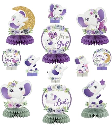 Purple Elephant Baby Shower Prediction & Advice Cards - Pack Of 25, 5x7", Premium Cardstock - View #5