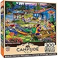 MasterPieces - 300 Piece Jigsaw Puzzle, Large EZ Grip Shapes, Camp Wiwanago, Fun for Adults, Seniors, Family, Kids, Non-Glare Finish, 18"x24"