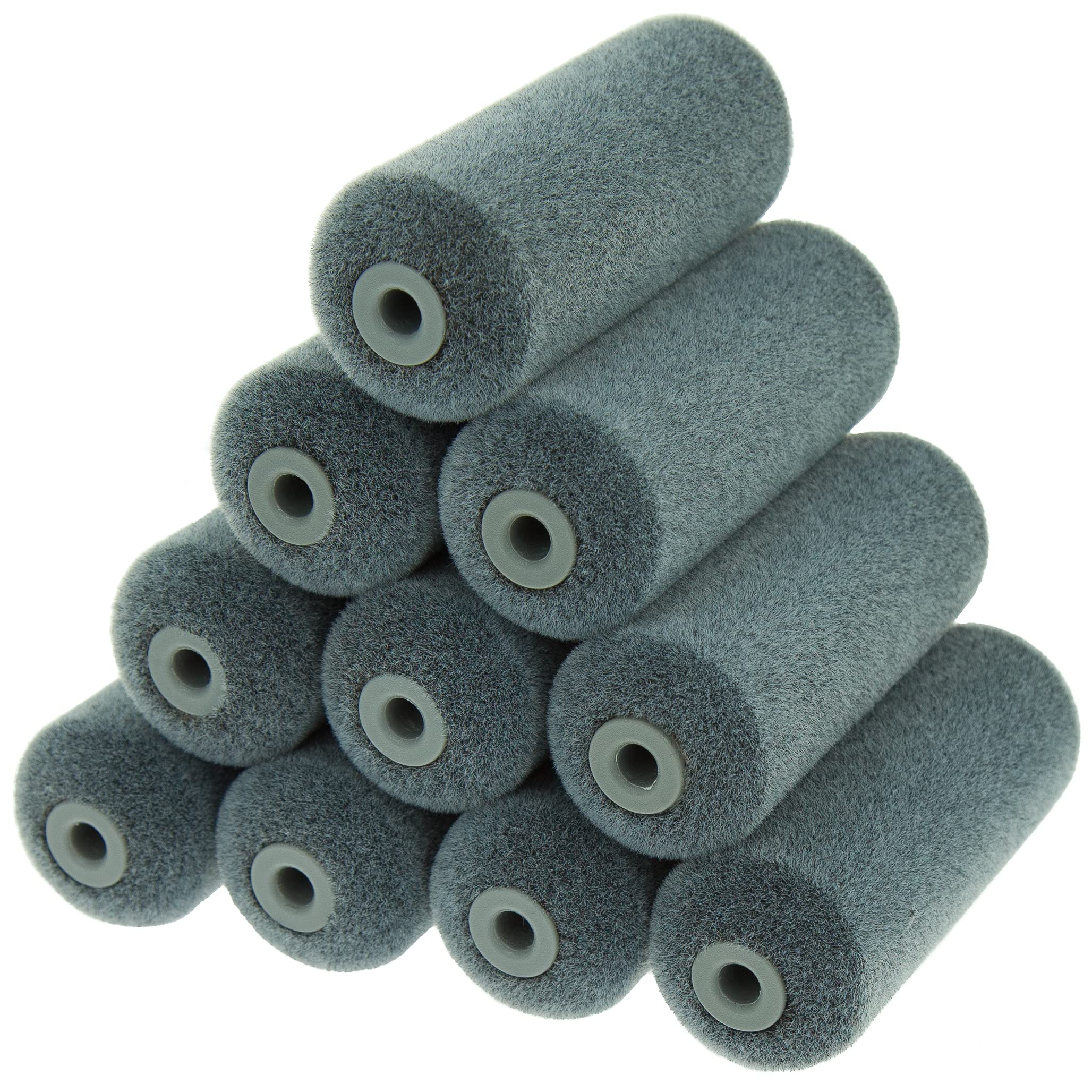 Coral 41779 Aspire Paint Mini Roller Sleeve Cover with Flocked Surface for Wood Finishing 4 inch 10 Piece Pack Set